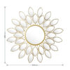 Καθρέπτης Flower pakoworld χρυσό 83x2.5x83εκ