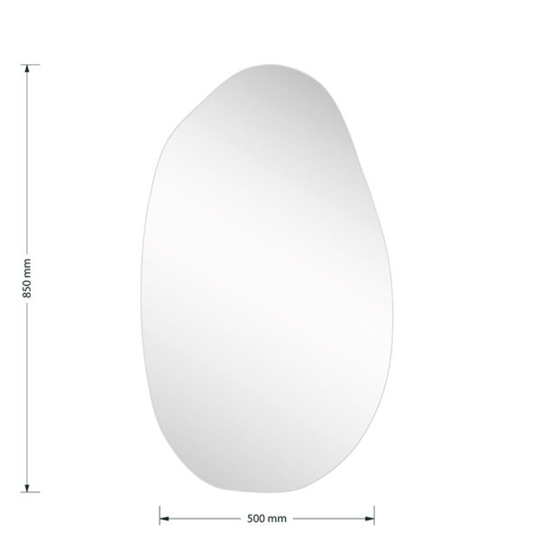 Καθρέπτης Frameless 2 pakoworld  50x1.2x85εκ