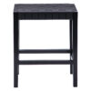Σκαμπό Ridley pakoworld ξύλο-pu μαύρο 51x34x61.5εκ
