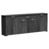 Μπουφές Kinley pakoworld σε ανθρακί-wenge απόχρωση 210x40x82εκ