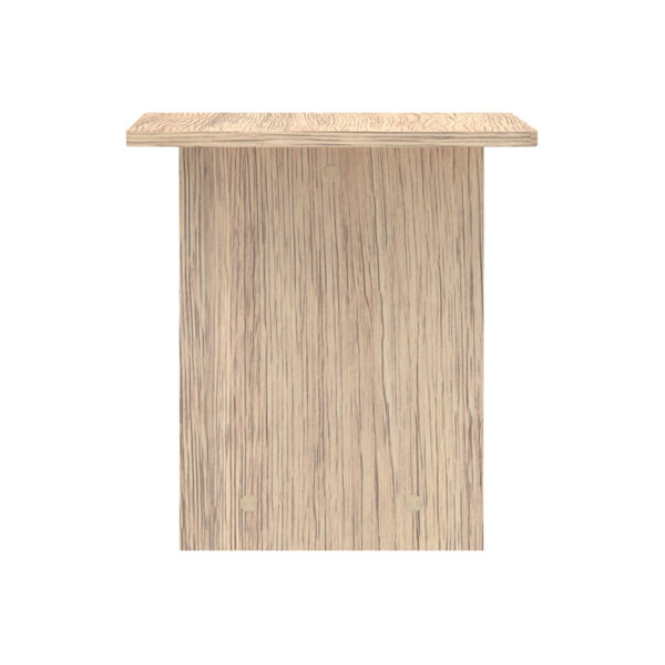Τραπέζι Kumba pakoworld σε oak απόχρωση 80x40x42εκ