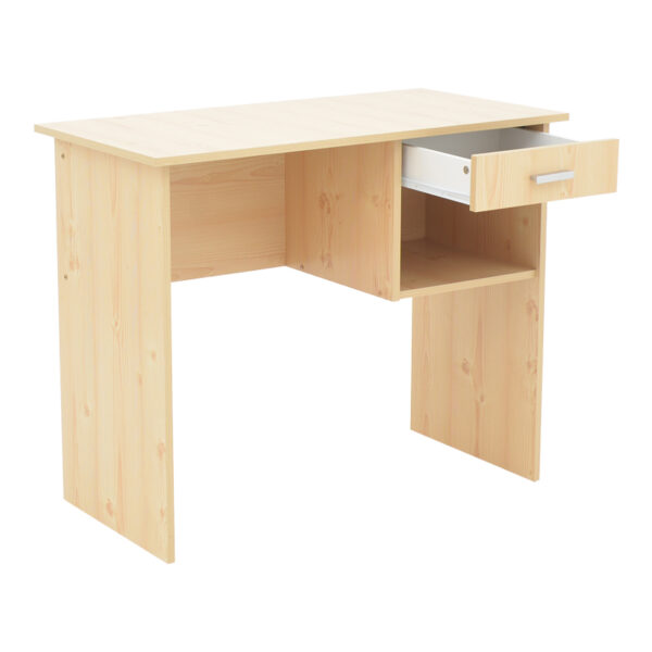 Γραφείο εργασίας με συρτάρι Michael pakoworld φυσικό 88x45x72εκ