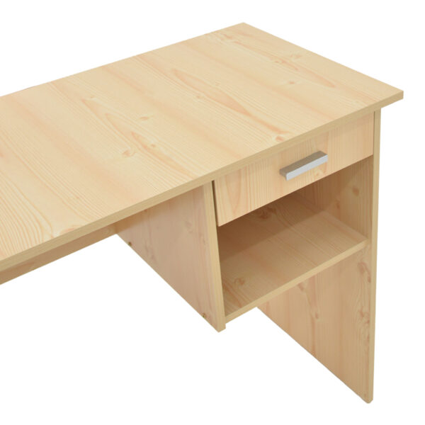 Γραφείο εργασίας με συρτάρι Michael pakoworld φυσικό 88x45x72εκ