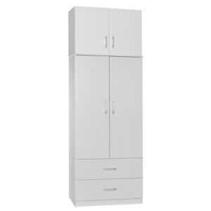 Γραφείο υπολογιστή με βιβλιοθήκη Novelty pakoworld γκρι-oak 120x55x182εκ