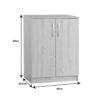 Παπουτσοθήκη-ντουλάπι Shordo pakoworld wenge μελαμίνης 60x40.5x80εκ