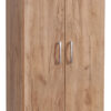 Ντουλάπα Jonar pakoworld δίφυλλη oak μελαμίνης 60x42x180εκ