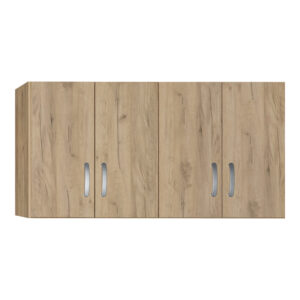 Τραπέζι Witte pakoworld MDF/Metal σε sonoma απόχρωση με λευκο πόδι 110x70x76εκ