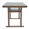 Τραπέζι μπαρ Tenor pakoworld φυσικό ξύλο rubberwood-ΜDF καρυδί 150x90x91.5εκ