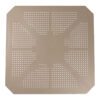Τραπέζι Icon  pakoworld PP σε απόχρωση cappucino 80x80x74.5εκ