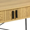 Γραφείο εργασίας Scandi pakoworld MDF/Metal σε φυσική απόχρωση με μεταλλικά μαύρα πόδια 120x60x76,5εκ