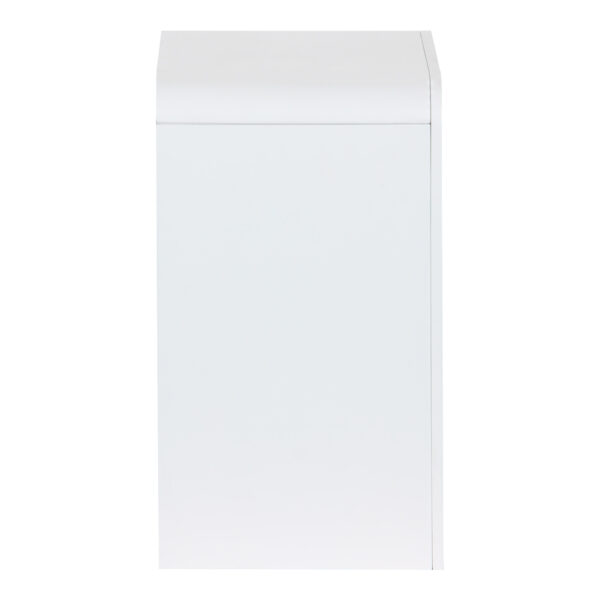Κομοδίνο Zeplen pakoworld MDF σε λευκή απόχρωση 40x30x53εκ