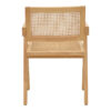 Πολυθρόνα Winslow pakoworld φυσικό rubberwood 52x59x79εκ