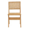 Καρέκλα Winslow pakoworld φυσικό rubberwood 45x56x82εκ