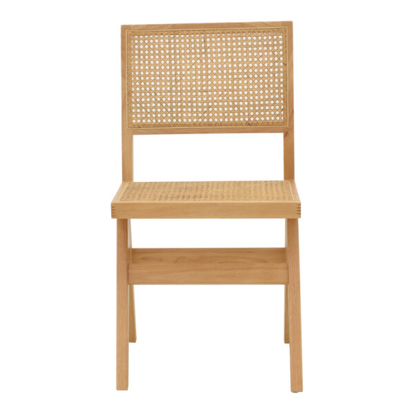 Καρέκλα Winslow pakoworld φυσικό rubberwood 45x56x82εκ