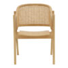 Πολυθρόνα Wenzy pakoworld φυσικό Rattan - μασίφ ξύλο toon 58x58x82εκ