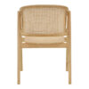 Πολυθρόνα Wenzy pakoworld φυσικό Rattan - μασίφ ξύλο toon 58x58x82εκ