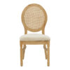 Καρέκλα Canco pakoworld φυσικό rubberwood-φυσικό rattan 50x55x98εκ