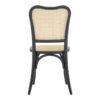 Καρέκλα στοιβαζόμενη Zozele pakoworld φυσικό rattan pe-μαύρο toon wood 45x51x88εκ