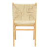 Καρέκλα Arten pakoworld σχοινί-rubberwood σε φυσική απόχρωση 60x55x85εκ