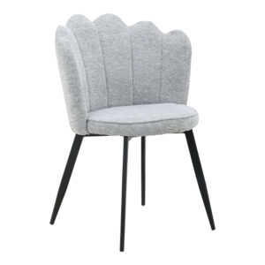 Πολυθρόνα Macie pakoworld ύφασμα antique γκρι-μαύρο 58x50x85εκ