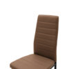 Καρέκλα Parker pakoworld PU cappuccino-μαύρο πόδι 42x48x98εκ