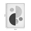 Πίνακας σε καμβά Geometric I Inart 52x4.5x72εκ
