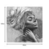 Πίνακας σε καμβά Africana Inart 100x3x100εκ