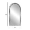 Καθρέπτης Pavloval Inart ασημί pp 42x3.5x81εκ