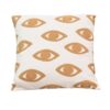 Μαξιλάρι Eyes Inart φυσικό-λευκό ύφασμα 60x60x2.5εκ