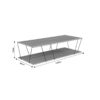 Tραπέζι σαλονιού Tars pakoworld οακ-μαύρο 120x48x30εκ