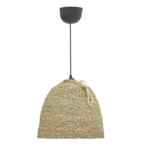 Βάζο Sannery Inart sisal σε φυσική απόχρωση Φ18x30εκ