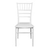 Καρέκλα Tiffany pakoworld pp σε λευκή απόχρωση 40x40x88εκ