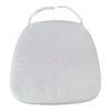 Μαξιλάρι Tiffany pakoworld ύφασμα σε λευκή απόχρωση 40.5x38.5x4εκ