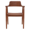 Πολυθρόνα Jambene pakoworld teak ξύλο σε καρυδί απόχρωση 57x54x79εκ