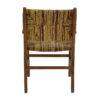 Πολυθρόνα Refane pakoworld φυσικό teak ξύλο-ψάθα 55x60x85εκ