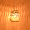Φωτιστικό οροφής Irden Inart rattan σε φυσική απόχρωση Φ50x40εκ