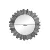 Καθρέπτης Rounder pakoworld teak ξύλο σε φυσική απόχρωση Φ80x4εκ