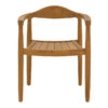 Πολυθρόνα Ganny pakoworld teak ξύλο σε φυσική απόχρωση 59x56x71εκ