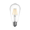 Λαμπτήρας LED ST64 Bulb pakoworld 4W 3000K E27 clear