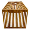Τραπέζι Marlin pakoworld teak ξύλο σε φυσική απόχρωση 100x50x45εκ