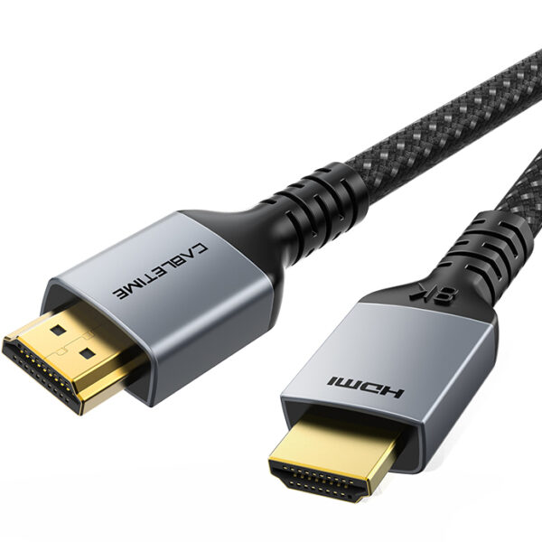 CABLETIME καλώδιο HDMI 2.1 CT-HM8K, 8K/60Hz, 48Gbps, 28AWG, 2m, μαύρο