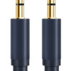 CABLETIME καλώδιο ήχου 3.5mm CT-AV301-H11G, gold plated, 1m, μπλε