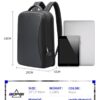 Σακίδιο πλάτης Αντικλεπτικό 24L Laptop 15,6” Bopai 61-120891 μαύρο