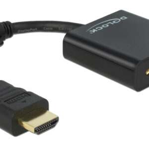 DELOCK VGA switch 87758, 2 σε 1, bidirectional, 1080p/60Hz, ασημί
