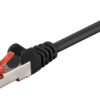 GOOBAY καλώδιο δικτύου 68687, CAT 6A S/FTP, 250MHz, copper, 0.5m, μαύρο