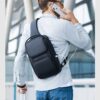 Τσαντάκι ώμου χιαστί crossbody Bange 7258 μαύρο