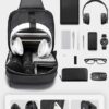 Τσαντάκι ώμου χιαστί crossbody Bange 7258 μαύρο