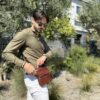 Δερμάτινο τσαντάκι ώμου Cardinal  7350 σκούρο καφέ