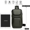 Τσαντάκι ώμου χιαστί crossbody Bange 7565 χακί