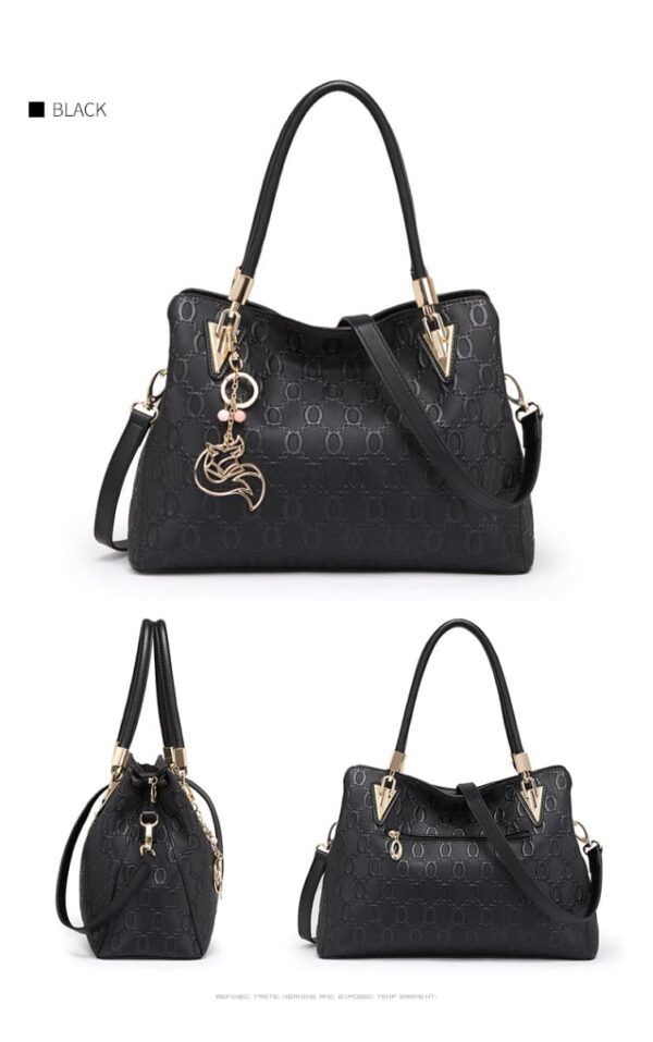 Δερμάτινη Γυναικεία Τσάντα Shopper 'Ωμου Foxer 962061F μαύρο